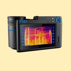Cámara termográfica profesional FIRA VISION MX1200 con detector infrarrojo de 1280 × 1024 píxeles para inspección térmica industrial.
